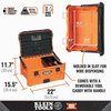Klein Tools MODbox Tool Box, Impact-Resistant Polymers, Orange, 22 in W x 16 in D x 12 in H 54803MB